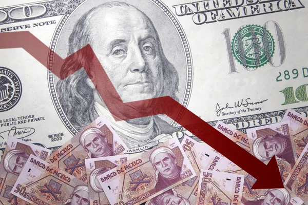 Inflatie Mexicaanse peso — Stockfoto