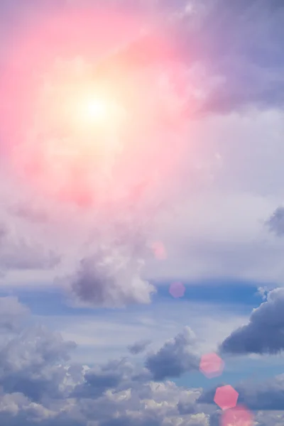 Clouds in black sky — Stock Photo, Image