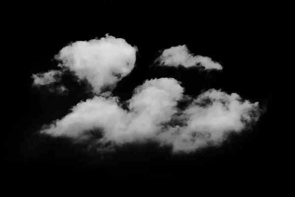 Wtite cloud in black sky — Stock Photo, Image