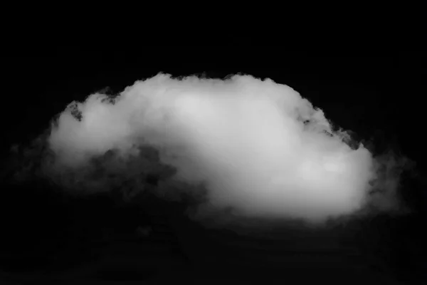 Nube di wtite nel cielo nero — Foto Stock