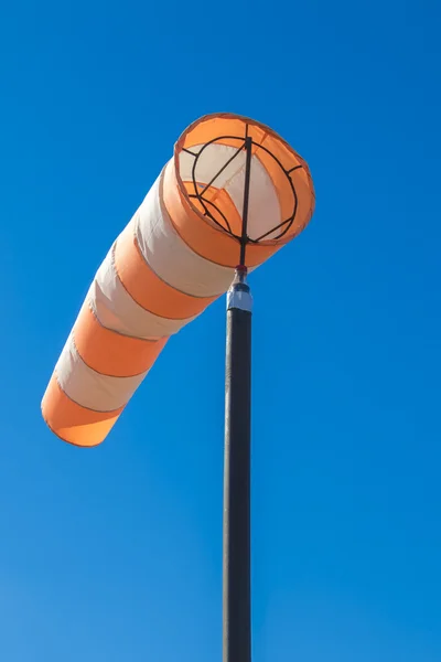 Airsock in blue sky — Stock Photo, Image