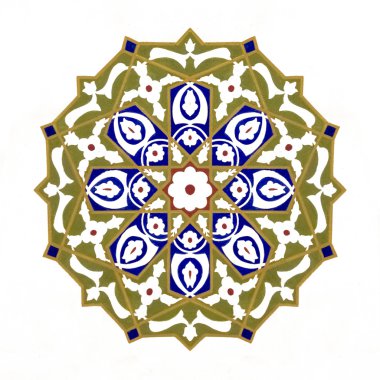 Yuvarlak mandala süsleme