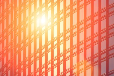 Ayna Windows'da yansıyan güneş ışığı