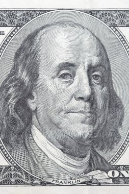 President's face on dollar bill