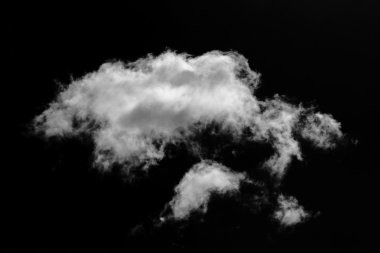 Beyaz bulutlar Siyah gök