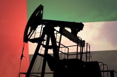 Yağ pompası Emirlikleri bayrağı ile