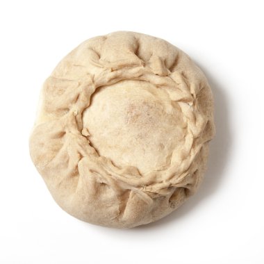 Raw buns with meat stuffing