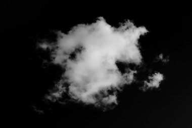 Beyaz bulutlar Siyah gök