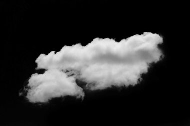 Wtite, kabarık bulut, siyah ve beyaz