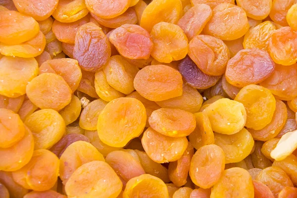 Dried apricots texture, closeup — Stock Photo, Image