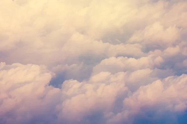Nézd meg Cloudscape repülőgép — Stock Fotó