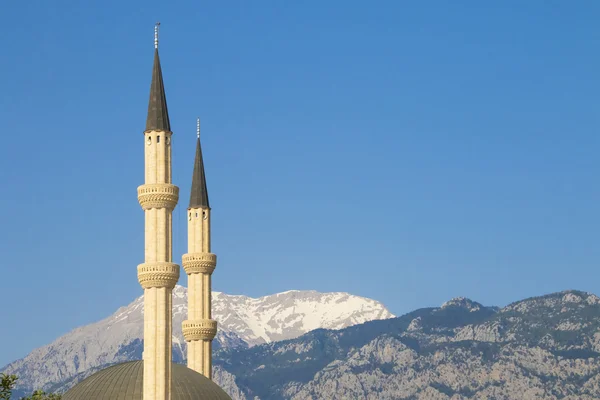 Pintoresca vista de dos minaretes —  Fotos de Stock