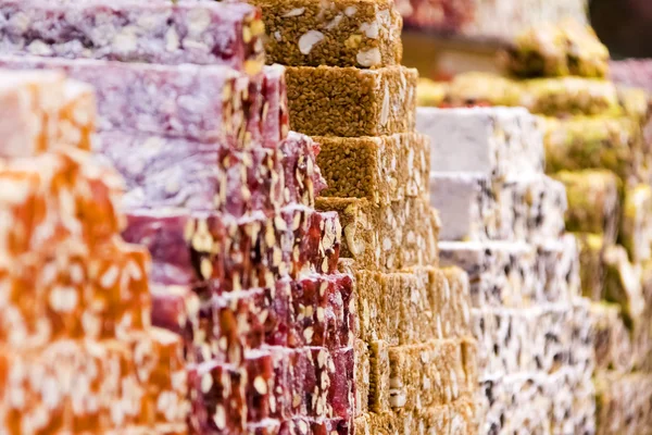 Turkish sweets and delights — Stock Photo, Image