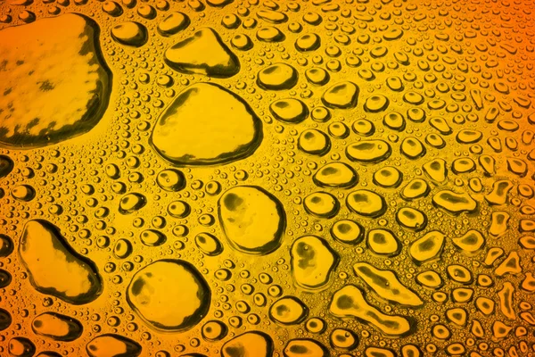 Water drops on polished metal surface — 스톡 사진