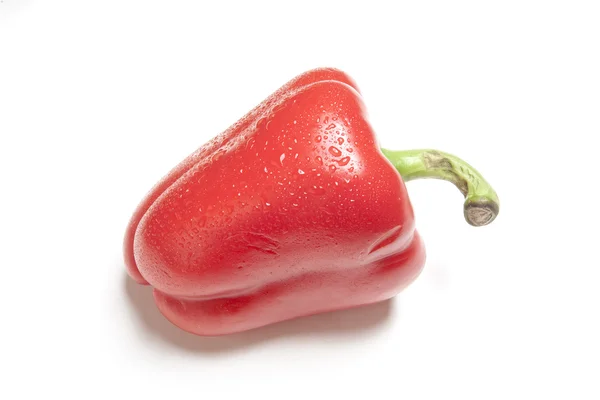 Червоний, сирий солодкий перець — стокове фото