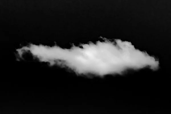 Nuvens brancas no céu negro — Fotografia de Stock