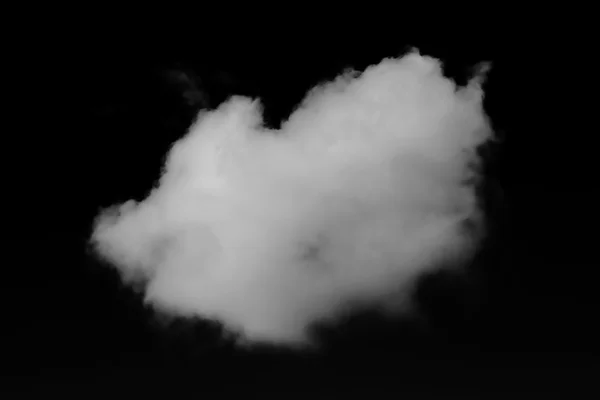 White clouds in black sky — Stock Photo, Image