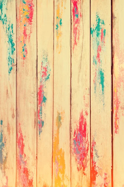 Parete di legno dipinta colorata — Foto Stock