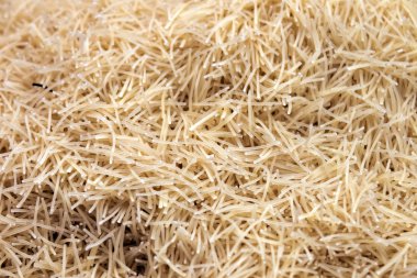 Makarna kazık görünümünü yakın çekim