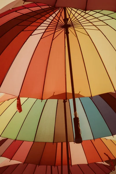 Colorful variety umbrellas — Stock Photo, Image