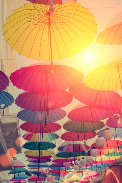 Parapluies de variété colorée — Photo