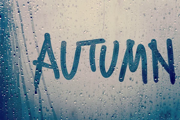 Concept de pluie d'automne — Photo