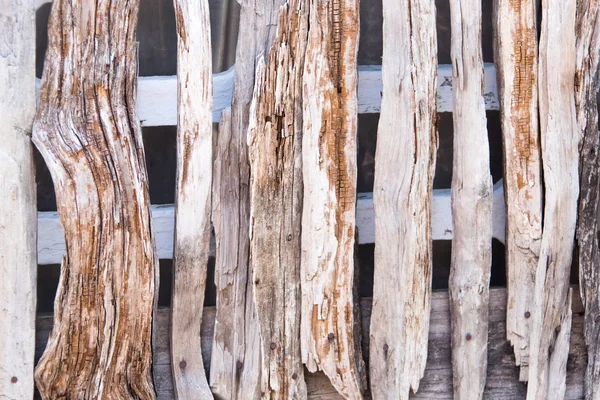 Recinzione in legno curvato — Foto Stock