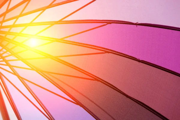 Open multicolored umbrella — Stock Photo, Image