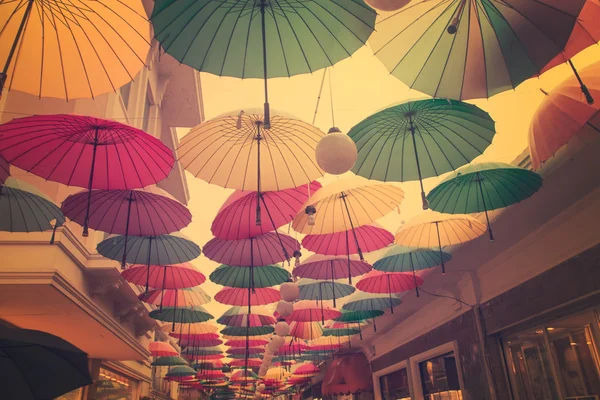 Parapluies de variété colorée — Photo