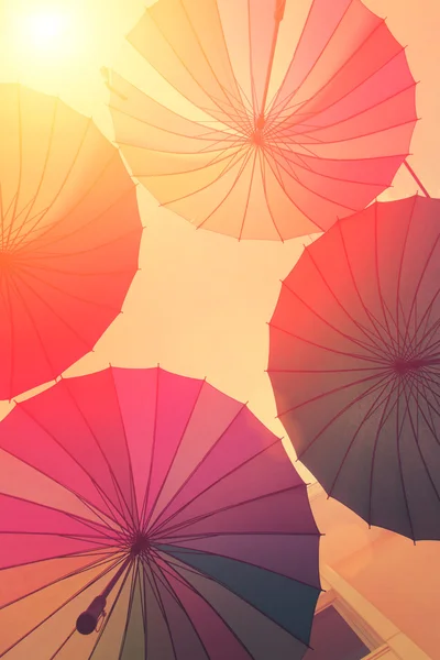Parapluies de variété colorée — Photo