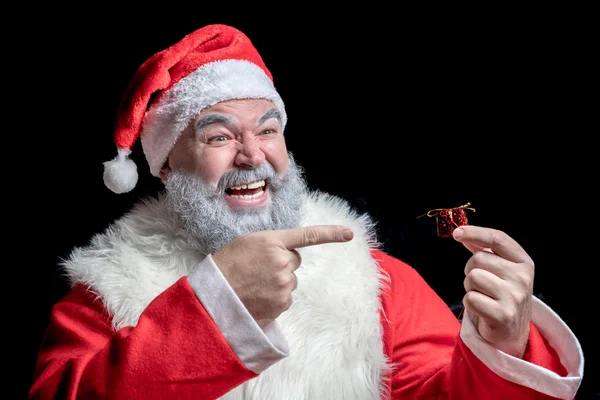 Santa Claus laughing angry — Stock Photo, Image