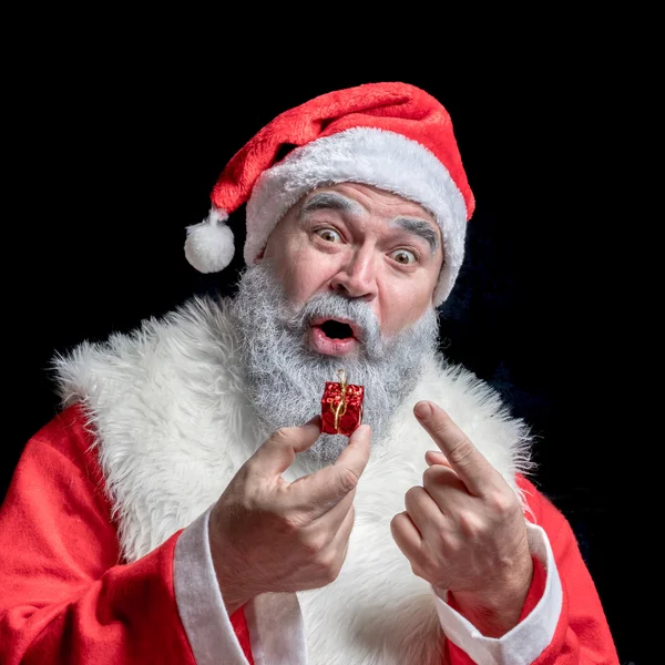 Santa Claus laughing angry — Stock Photo, Image