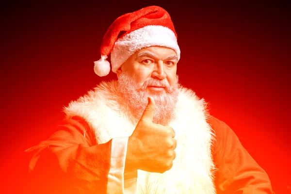 Satisfied Santa Claus — Stock Photo, Image