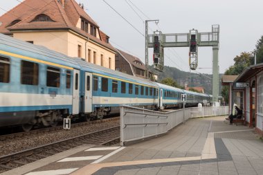 Ray üzerinde yolcu treni