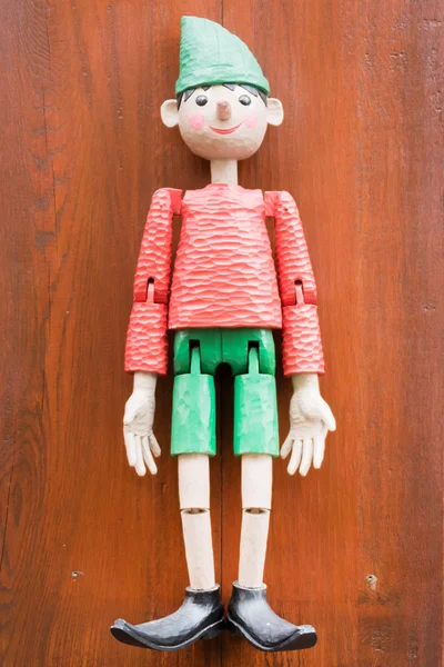 Brinquedo de madeira - Pinóquio — Fotografia de Stock