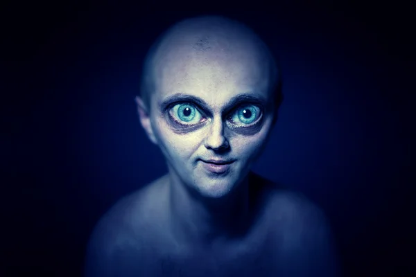 Alienígena com olhos grandes — Fotografia de Stock