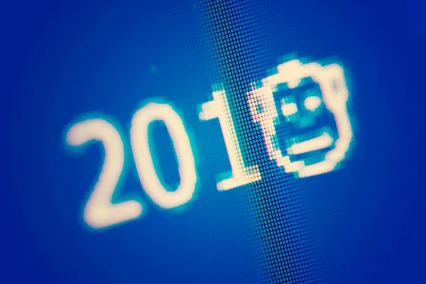 2016 s opičím obličejem — Stock fotografie