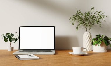 Verimliliği ve yaratıcılığı arttırmak için ideal bitki ve rahat bir atmosferle donatılmış zarif bir ev ofisi..