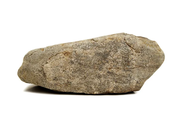 Gray granite stone isolated — Stock Photo, Image