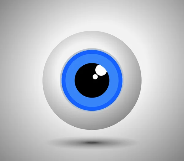 Olho azul - vetor . — Vetor de Stock