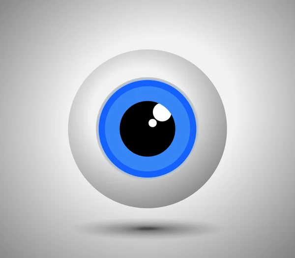 Ojo azul - vector . — Vector de stock