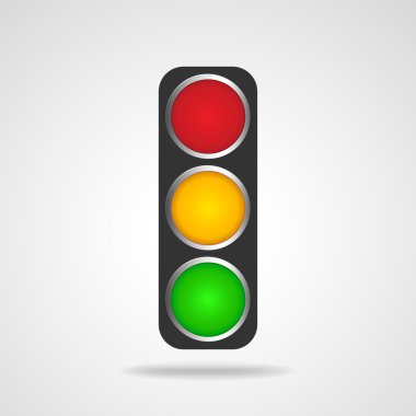 Trafik ışıkları - vektör illüstrasyon.