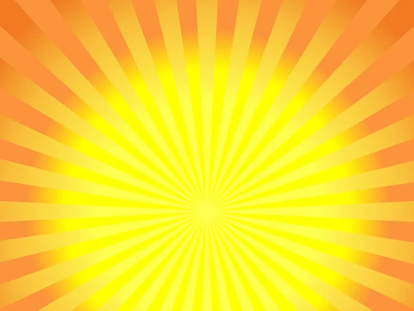 Abstracte zonnestralen achtergrond - vectorillustratie. — Stockvector
