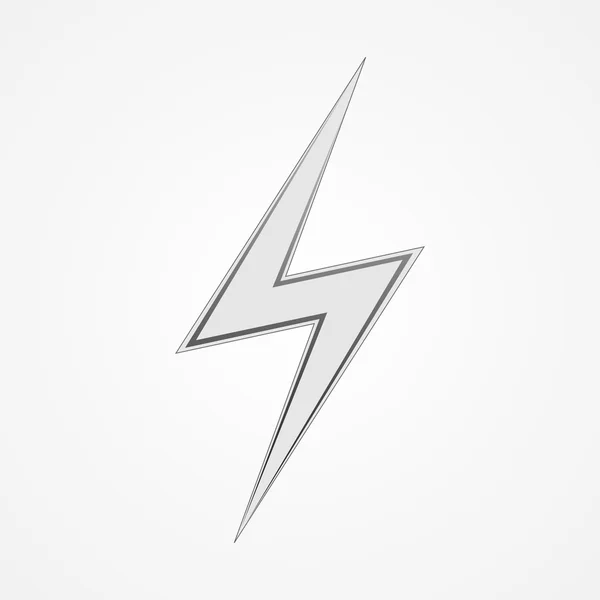 Vector lightning icon. — Stock Vector