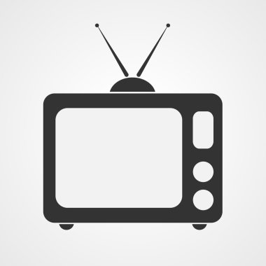 TV simgesi - vektör çizim.