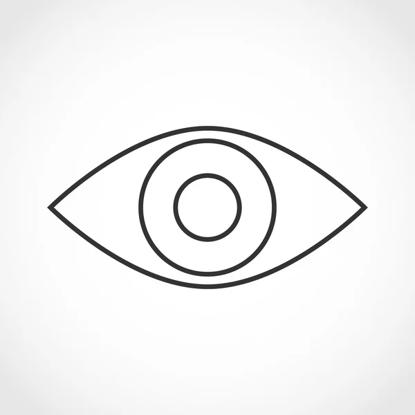 Icono del ojo - ilustración vectorial . — Archivo Imágenes Vectoriales