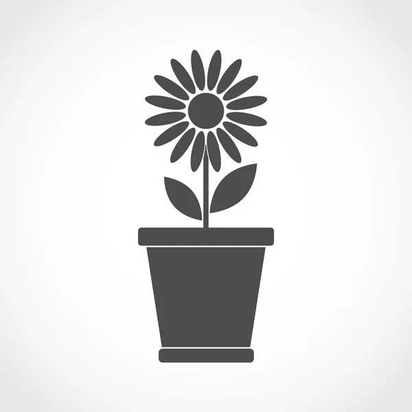 Flat flower - vector illustration. — 스톡 벡터