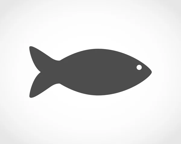 Flat fish icon - vector illustration. — Stock Vector