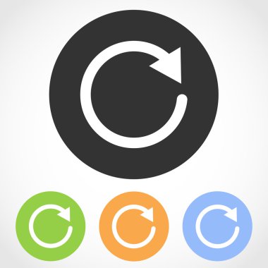 Güncelleştirmeler simgeleri işaretle - vektör çizimi.