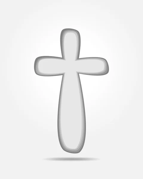 Cruz Cristã Negra - ilustração vetorial . —  Vetores de Stock